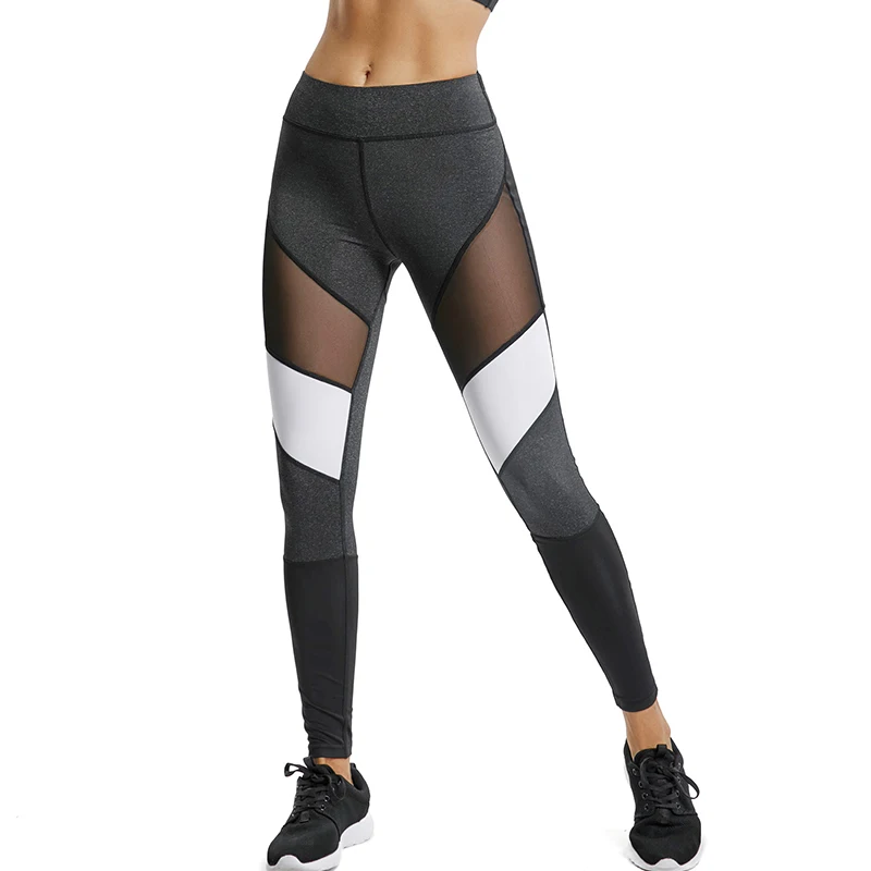 Женские штаны для бега и йоги с высокой талией, сетчатые бесшовные леггинсы для тренировок, фитнеса, спортзала, эластичные обтягивающие спортивные штаны - Цвет: 0480