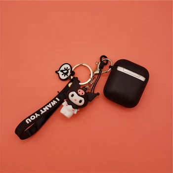 

Cover Case for AirPods with Key Chain Silicone Wireless Earphone Protective Cover Case Headphone for AirPods Case Chariging Box