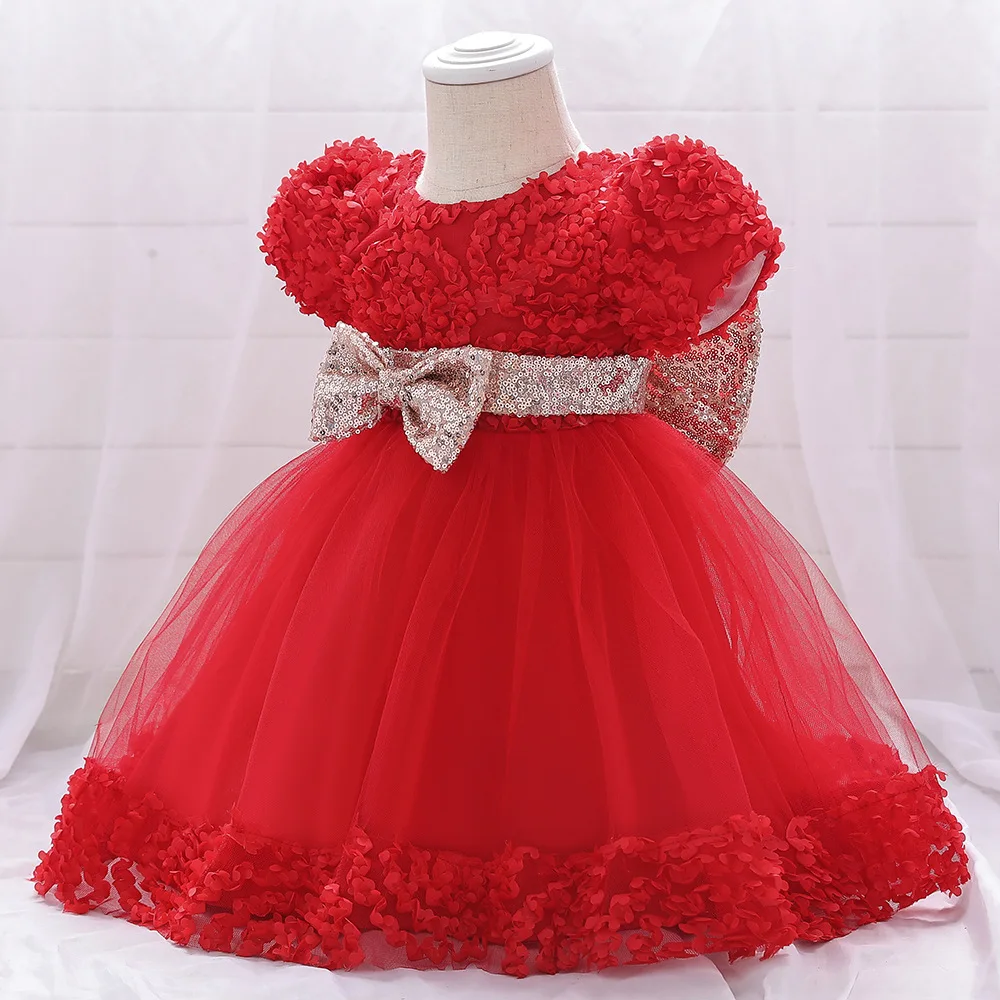 Summer Baby Girls Dress Newborn Baby Lace Princess Dress For Baby 2 1st Year Birthday Dress Party Cute Clothing