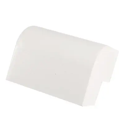 

White PVC Two Ways External Angle Trunking Connector Fitting Joint 99mm x 40mm