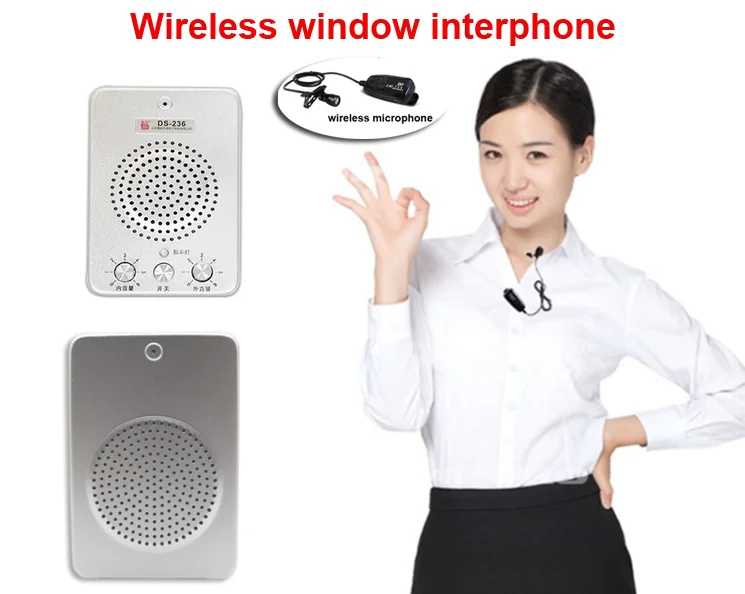 

New Arrival wireless 2.4G window interphone Audio Record Intercom Interphone Speaker,Dual-Way Window Microphone