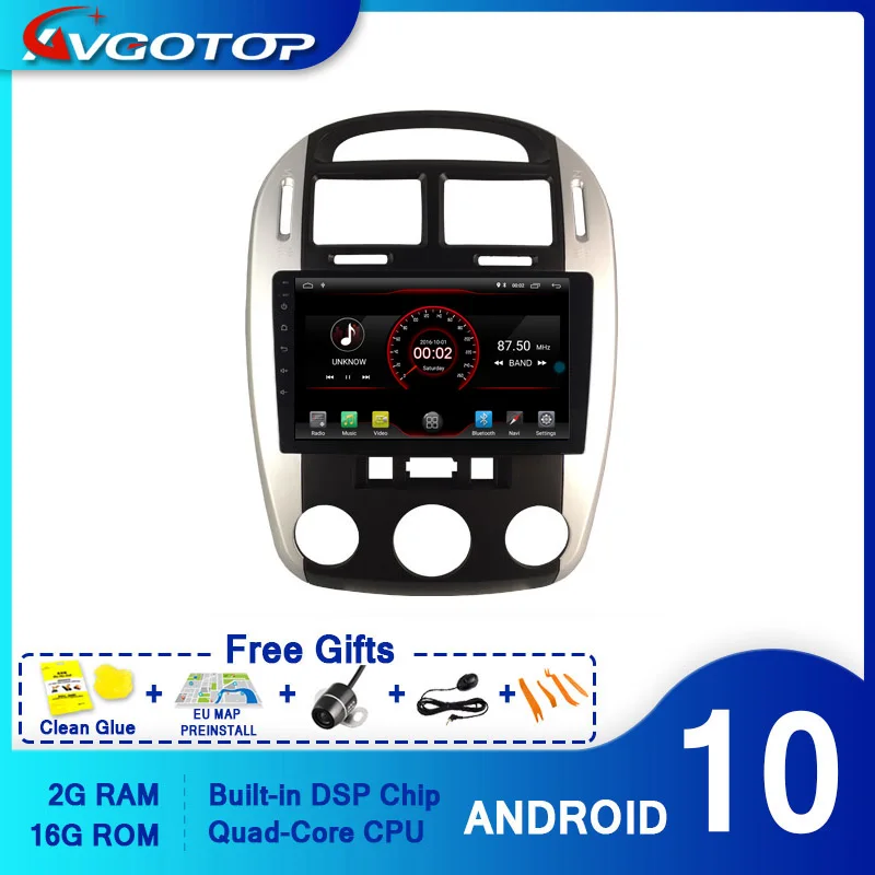 AVGOTOP Android 10 Bluetooth GPS автомобильный радиоприемник DVD-плеер для KIA CERATO 2017 (Ручное