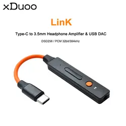 Xduoo Link Hi-Res усилитель USB кабель тип-c до 3,5 мм усилитель для наушников усилитель USB DAC ESS9118EC для усилителя наушников плеер