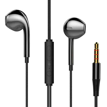 

3.5mm Stereo Earphone For iPhone Xiaomi Huawei MP3 Player Universal Hadphones Wired Control hifi With Mic Mobile Phone Headset