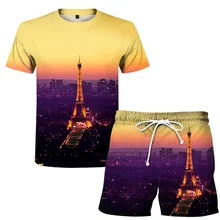 Hip Hop Fashion Men's Tracksuits Hot-Selling Summer Men T-Shirt Pants Set Casual Brand Fitness Jogger Pants T Shirt