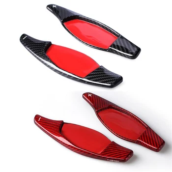 

For Audi RS3 RS4 RS5 R8 TTRS 2016 2017 2018 Carbon Fiber Steering Wheel Paddle Shift Extension Shifter Cover Trim TT RS Car