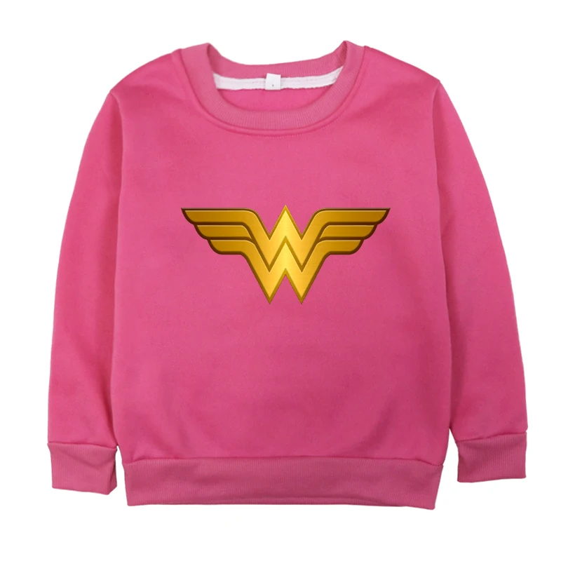 Wonder-woman Clothing Print Spring Autumn Baby Girls Sweatshirts Children Cool Hoodies Kids Long Sleeve Tops Bluza Chlopieca - Цвет: Hoodies 14