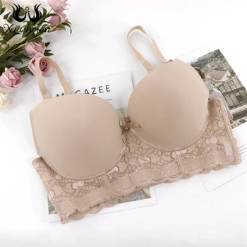 

2020 summer Lace Sexy Bra Big Size Lingerie Top new Large Size Bra Big Cup D E Cup Non-padded Push Up Bras for Women Underwear