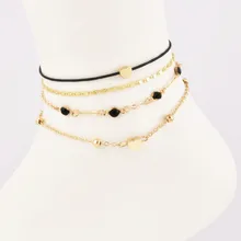 Европа и Америка, ручная работа, Популярная мода и индивидуальность, новые женские Многослойные ножные браслеты, Комбинированные Украшения