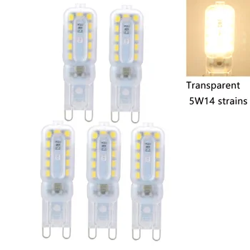 

5pcs Dimmable Energy Saving Easy Install PC Durable G9 720 Degree Illumination Corn Shaped LED Bulb Home Decoration Garden