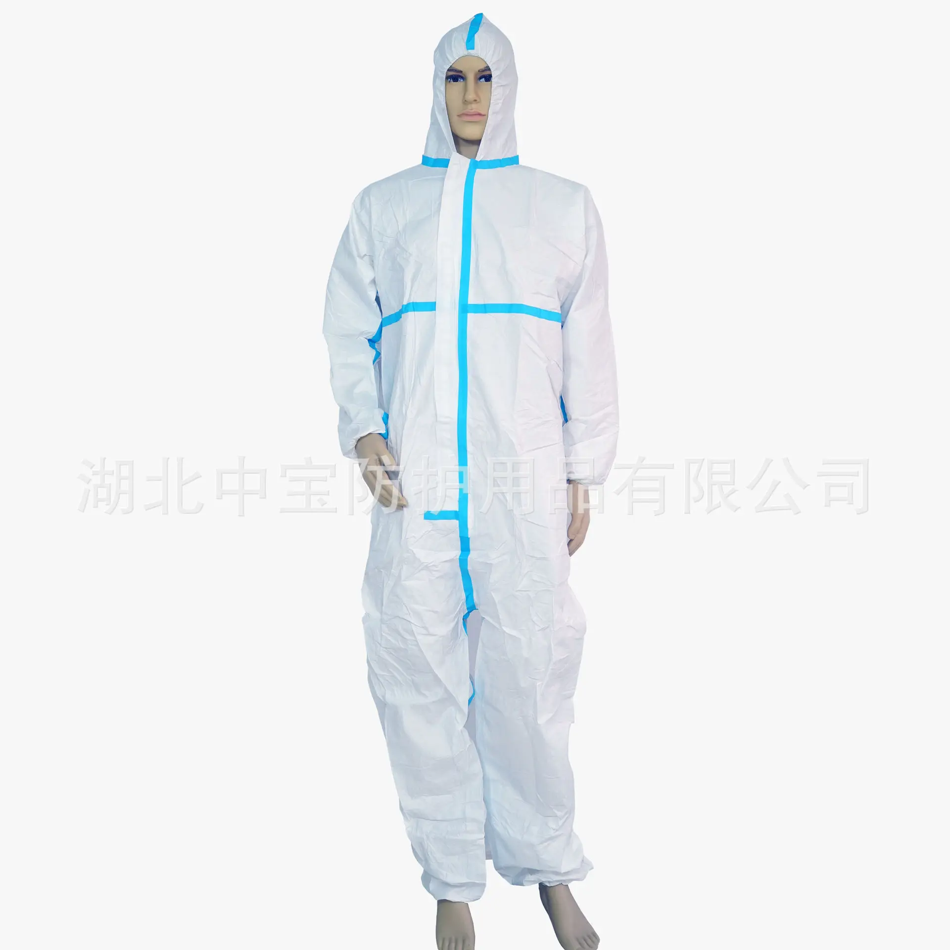 

Manufacturers Direct Selling Block Glue Type Protection Suit Disposable Nonwoven Fabric Isolating Garment One-piece Hooded Labor