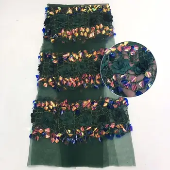 

2020 new high quality large sequined lace fabric of lacy fabric with colorful Latin clothing net YYZ78923