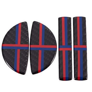 

4 x New Carbon Fiber Door Handle Cover Trim Fit for Mini Cooper F54 F55 F60
