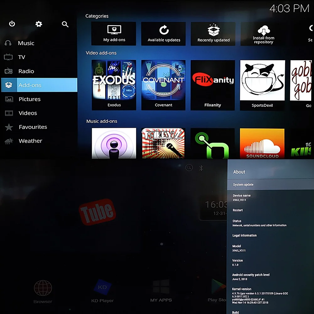 Smart TV Stick Android 9.0 TV Box X96S Amlogic S905Y2 DDR3 4GB 32GB 15 19