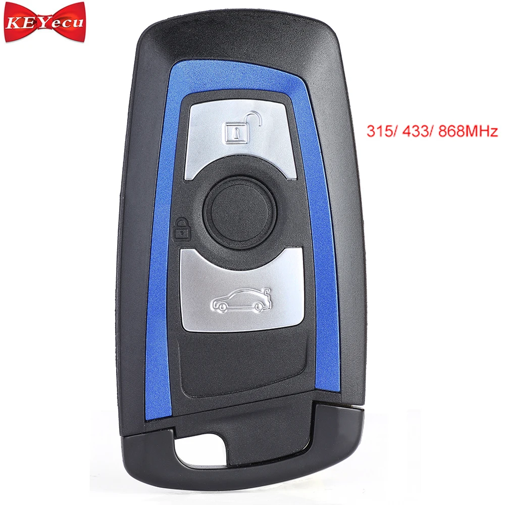 

KEYECU for BMW F Chassis FEM/ BDC CAS4 CAS4+ Smart Remote Key Fob 3 Button 315MHz YGOHUF5662, 434MHz HUF5767, 868MHz HUF5661