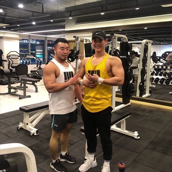 Muscle Dr. Brothers, корейский стиль, свободный, корейский стиль, спортивный жилет, мужской, чистый хлопок, для бега, i-образный жилет, настраиваемый