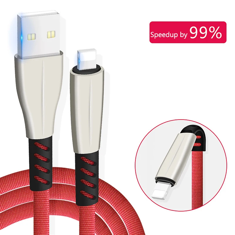 5A Fast Charge Data Cable For iOS TYPE-C Android Multi-color Mobile Phone Charger 1M USB Electronics Nylon Alloy | Электроника