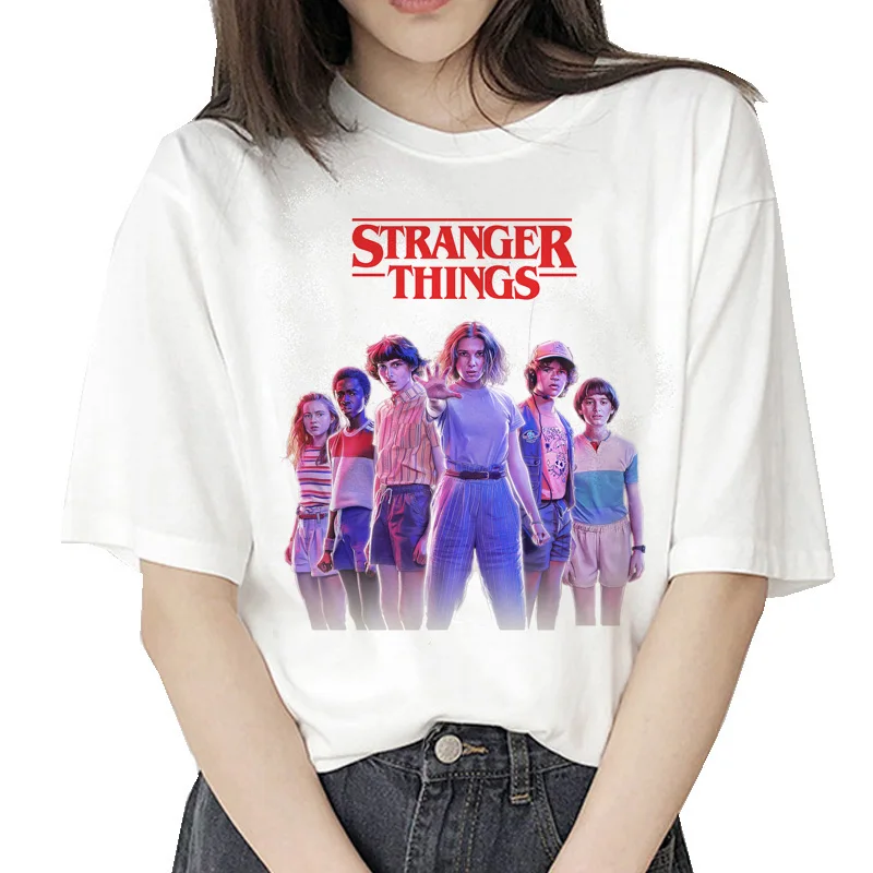 7483-a Странные вещи 3 футболка Eleven женская новая футболка хип-хоп 90s Готическая женская одежда femme уличная кавайная перевернутая вверх дном - Цвет: 7483-a