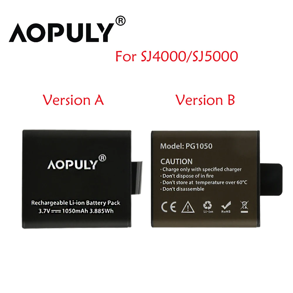 Аккумулятор SJCAM PG1050 + аккумулятор sj 4000 5000 6000 dual USB зарядное устройство для камеры