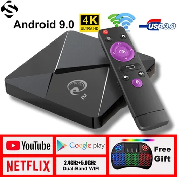 

Top TV box MINI Q2 4K android box TV 7500 6500 mov free test HDMI 2.0 set top box overseas warehouse delivery