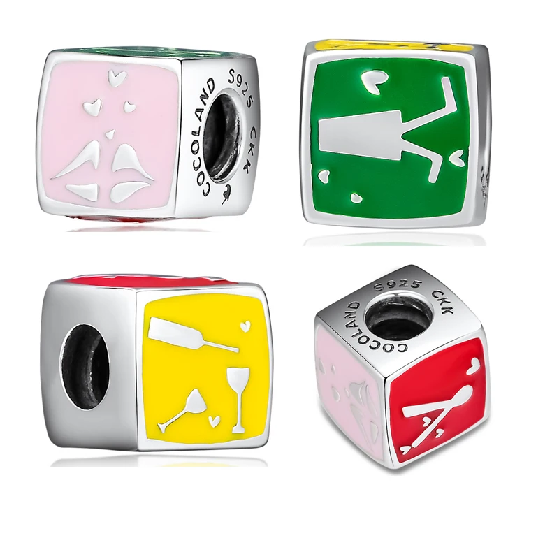 

Summer Fun Beads 100% 925 Sterling Silver Charm for Jewelry Making Fit Charms Bracelets free shipping YCK129