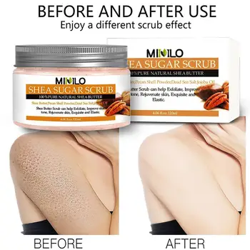 

1pc 120g Body Scrub Cream Fruit Coffee Dead Body Whitening Moisturizing Removal Sea Skin Salt Dead Care For Exfoliat N5H6