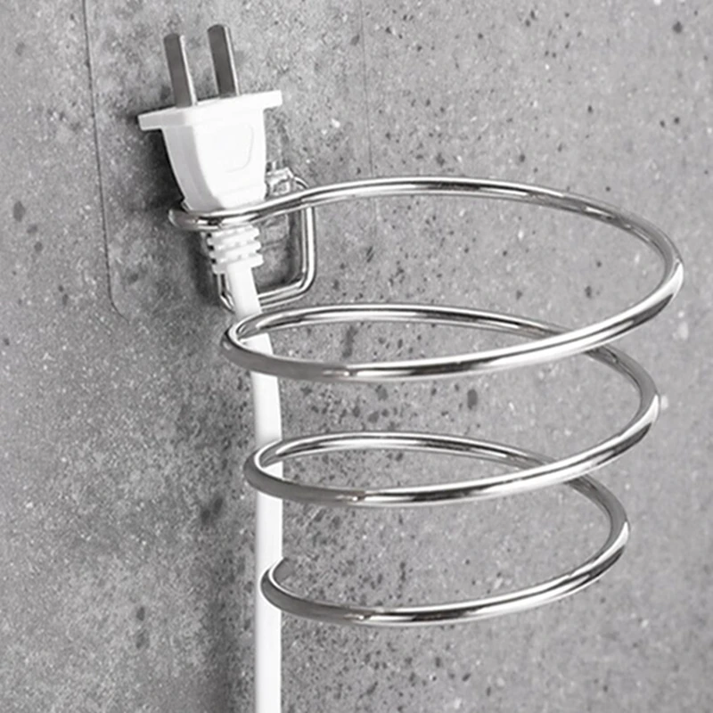 Спиральная настенная сушилка для волос органайзер для хранения Вешалка-держатель с использованием в ванной салонный стилист инструмент сушилка организовать