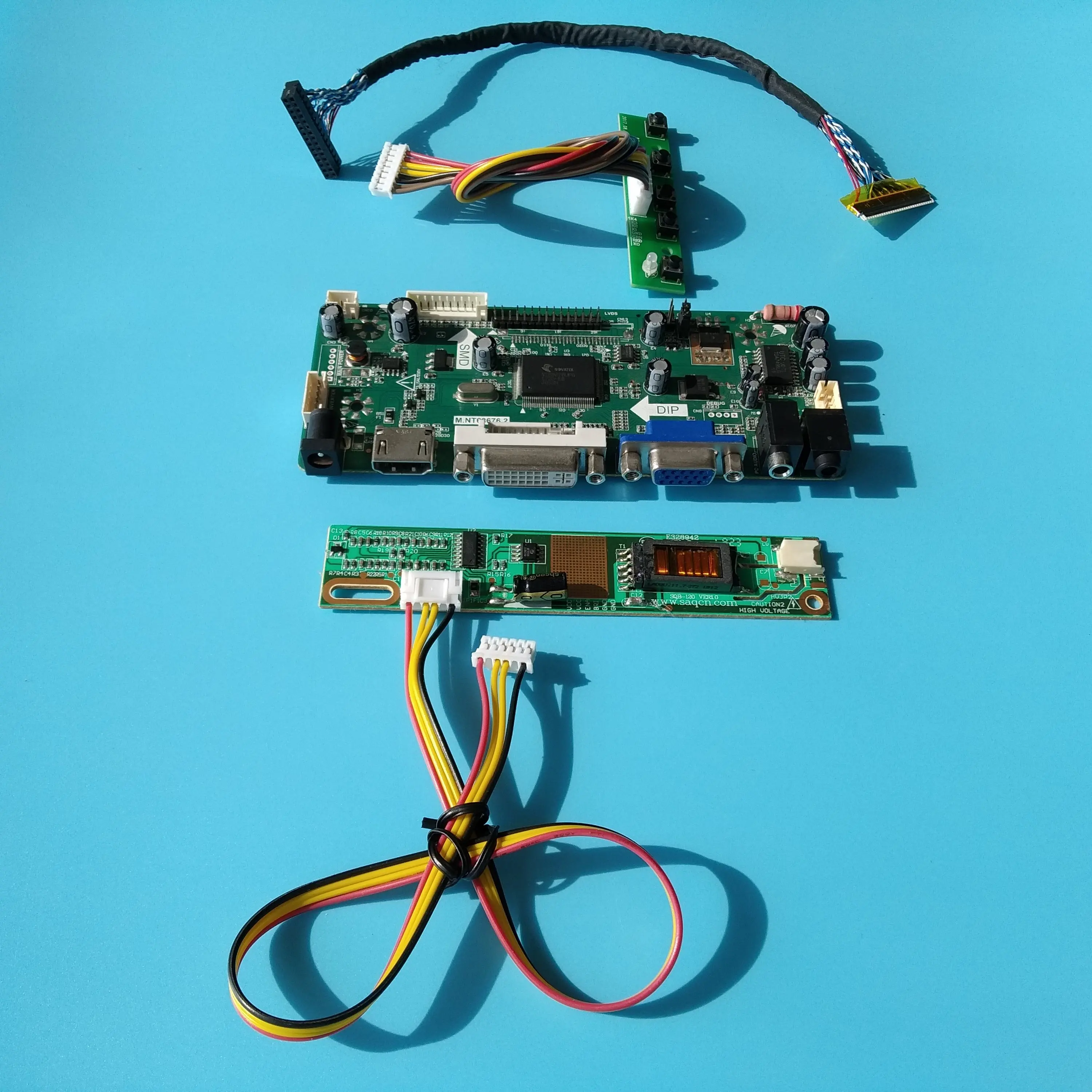 Kit for LP173WD1-TLC1 LCD LED LVDS Controller Driver Board HDMI+DVI+VGA 