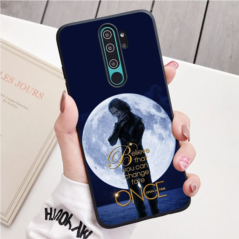 xiaomi leather case charging once upon a time black Silicone Phone Case For Redmi note 9 8 7 Pro S 8T 7A Cover xiaomi leather case color Cases For Xiaomi