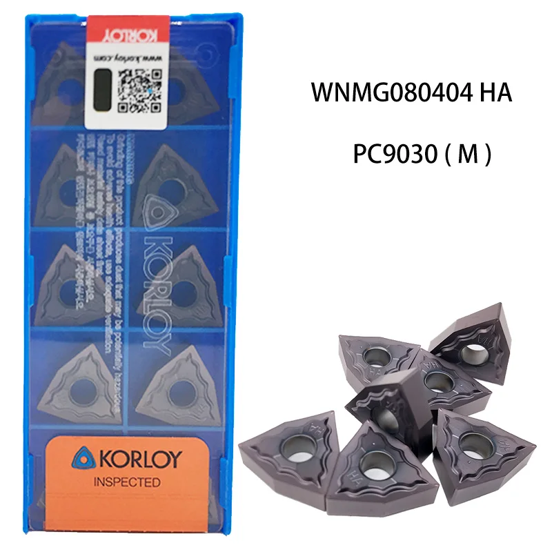 WNMG080408 WNMG 080404 HA PC9030 Carbide Inserts CNC Knife Blades High Quality Turning Tool Lathe Cutter for Stainless Steel M