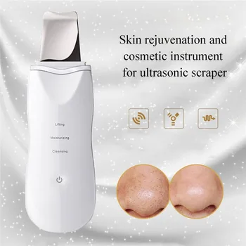 

Ultrasonic Ion Facial Device Deep Cleansing Machine Electric Beauty Instrument Dirt Remover Face Massager Refresh Skin Care