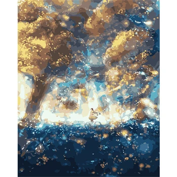 

Fairy Tale World Paintings By Numbers DIY Pictures Oil Coloring By Numbers Linen Drawing By Numbers Canvas Decor New Arrivals