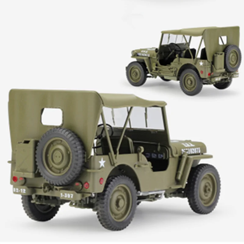 Коллекция 1:18 18 см 1941 Willys MB модель автомобиля литой Сплав внедорожный автомобиль крест Froest дисплей для детей и взрослых