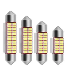 Автомобильный интерьерный светильник Doom, автомобильный стильный светильник 31 мм 36 мм 39 мм 41 мм C5W C10W, супер яркий 4014 Автомобильный светодиодный светильник Canbus, лампа для чтения без ошибок