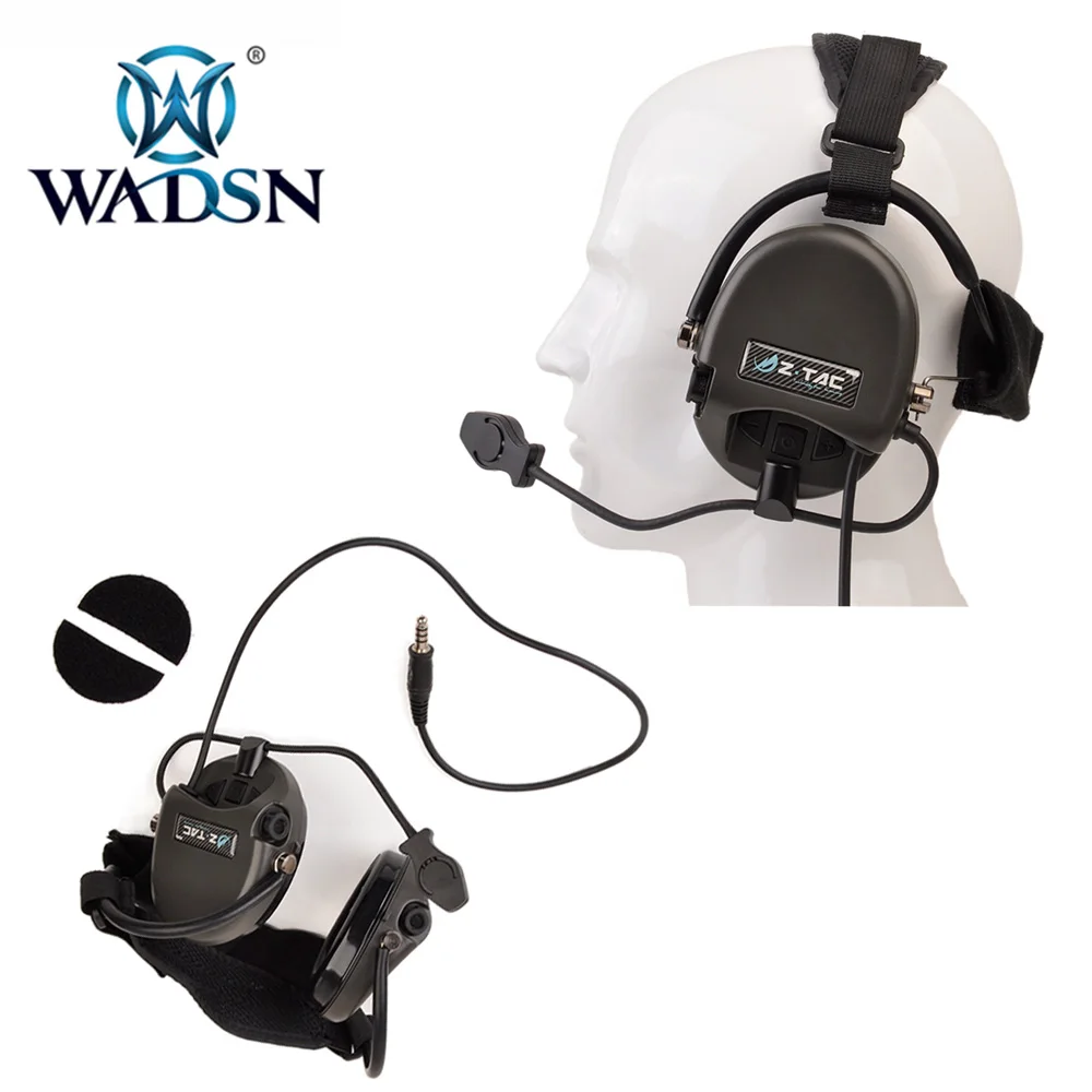 

WADSN ZTAC Softair Sordin Tactiacl Headset TCI LiberatorII NeckBand Pickup Noise Canceling Headphones Helmet Ear Protection Z039