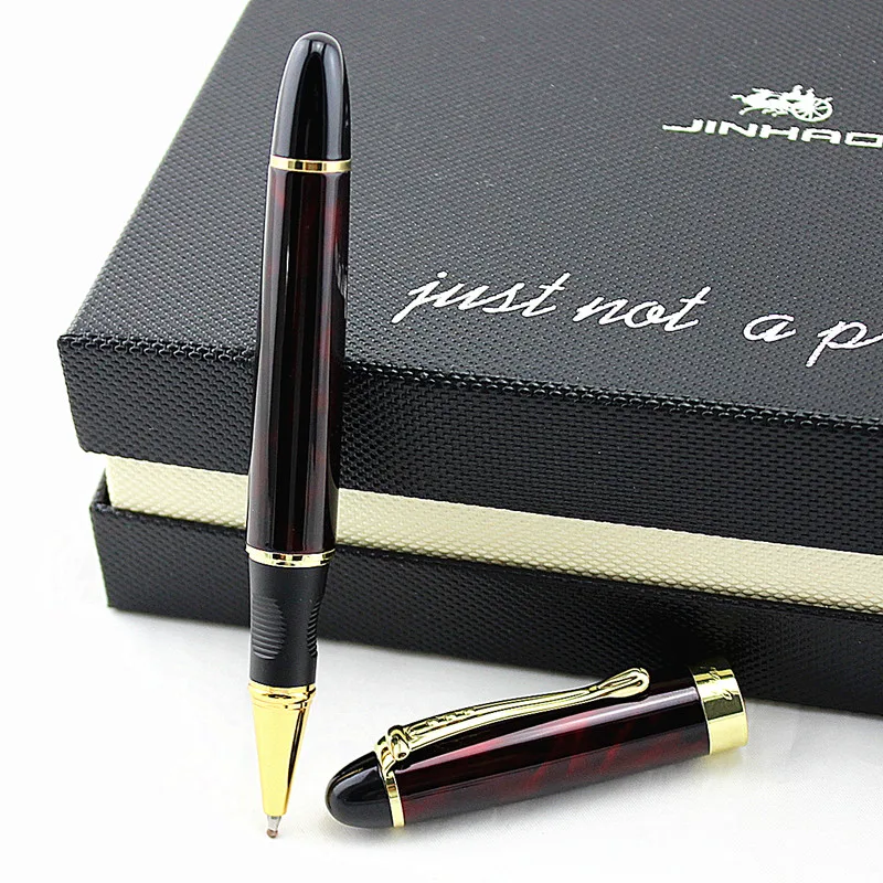 JINHAO X450 Красивая деловая Красная Средняя шариковая ручка, новая офисная деловая школьная Ручка для письма