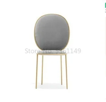 

Nordic Iron Dining Chair Ins Net Red Girls Makeup Creative Nail Home Backrest