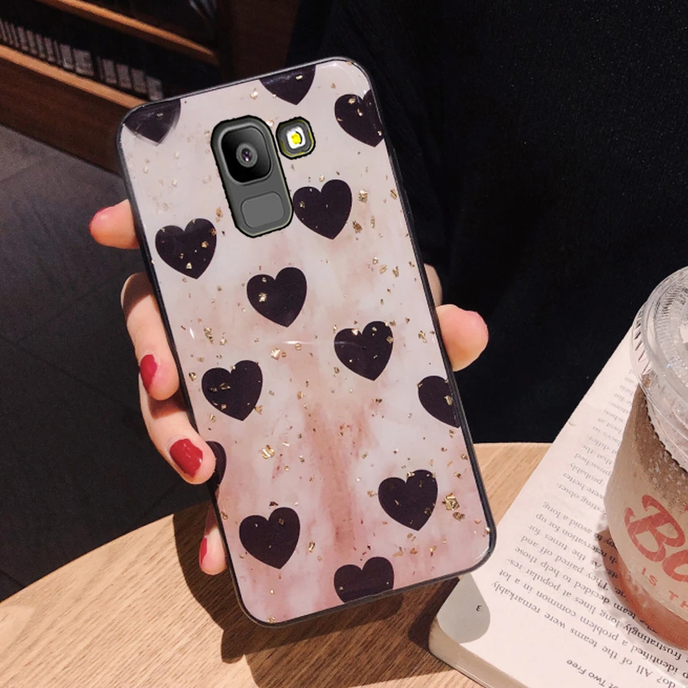 YUETUO чехол для задней панели телефона, etui, чехол для samsung galaxy a6 a8 plus a750 a7 a9 a 6 7 8 9 a6plus a8plus силиконовый