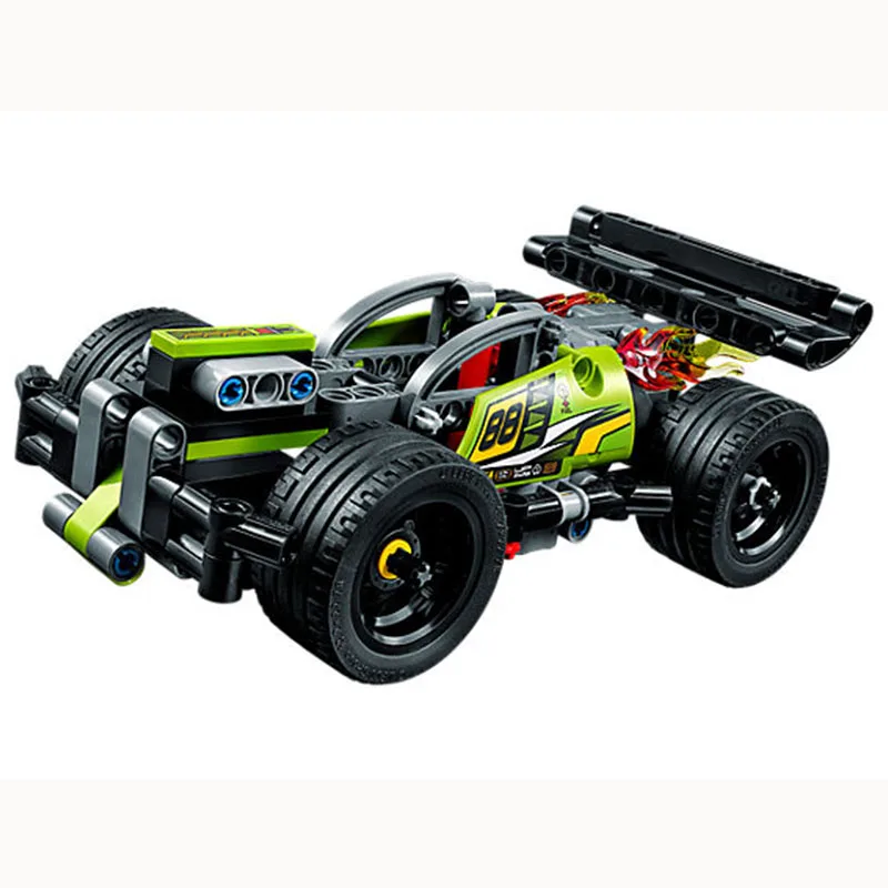 

Technic 2 in 1 WHACK pull back fit for LegoING 42072 race car children bricks model building sale toys gift for kids