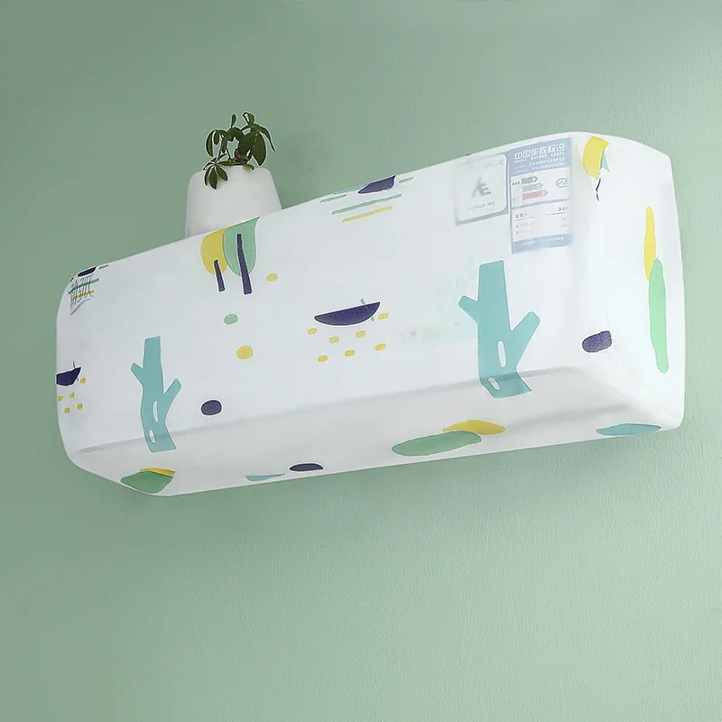 

New EVA Geometric Printing Cute Hanging Air Conditioning Dust Cover Home All-inclusive Outdoor Travelling Tools Clean Protectors