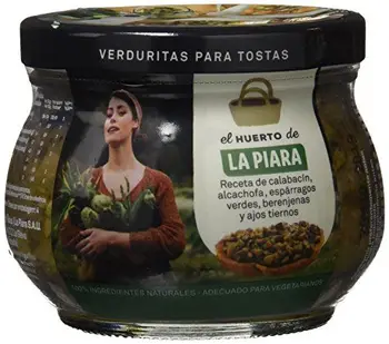 

La Piara Pate Verde - 1 Paquete de 10 Tarros DE 180GR