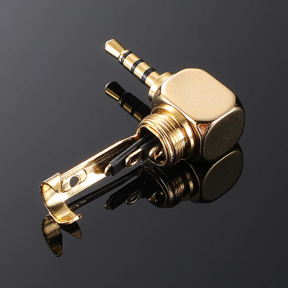 AVSSZ Carbon Fiber 3.5mm Jack Stereo Headphone Plug - Straight/Angle, 3/4/5 Poles, DIY Repair & Replacement (2.5mm, 4.4mm) Description Image.This Product Can Be Found With The Tag Names Computer Cables Connecting, Computer Peripherals, PC Hardware Cables Adapters, Straight angle plug