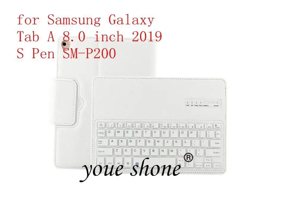 

Lichi Keyboard Case For Samsung Galaxy Tab A 8.0 inch 2019 S Pen SM-P200 Cover Removable Bluetooth Keyboard Leather Funda+Gift.
