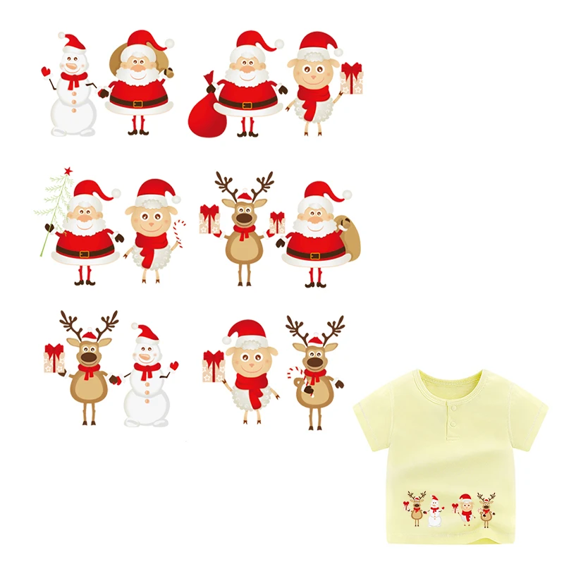 Нашивки Деда Мороза сделай сам для глажки одежды детей моющиеся наклейки a-уровня