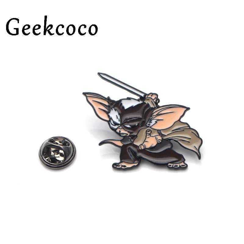Gremlins Gizmo из цинкового сплава с героями мультфильмов в стиле «панк» забавные булавки броши для рюкзака, одежды для Кепка для мужчин и женщин, значки-украшения медали J0002
