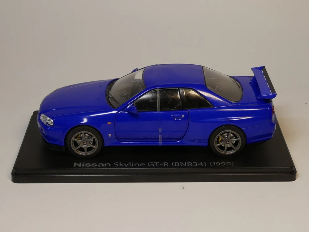 Hachette 1:24 Nissan Skyline GT-R(BNR34) 1999 японская коллекция автомобилей литой модельный автомобиль