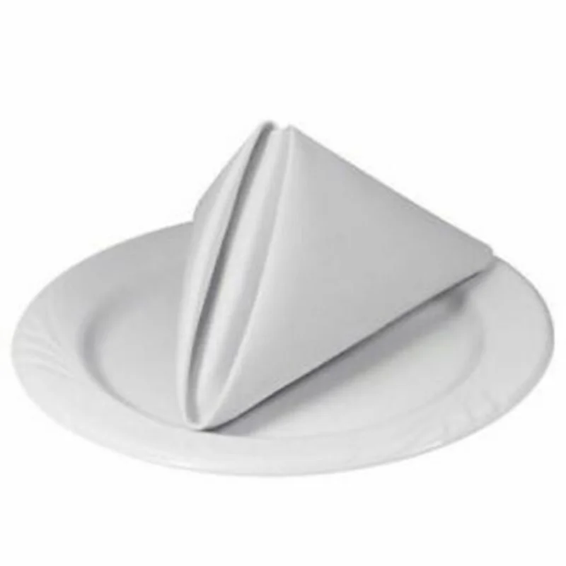 Best 20 X 20 Inch White Dinner Cloth Napkins 24Pcs Cotton for Party Wedding Table Cloth Napkins
