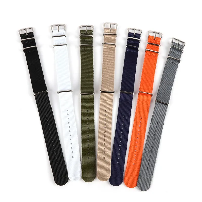 

Woven Watchbands Nylon Sport Loop Watch Band 18mm 20mm 22mm Wrist Strap For Watch Femal
