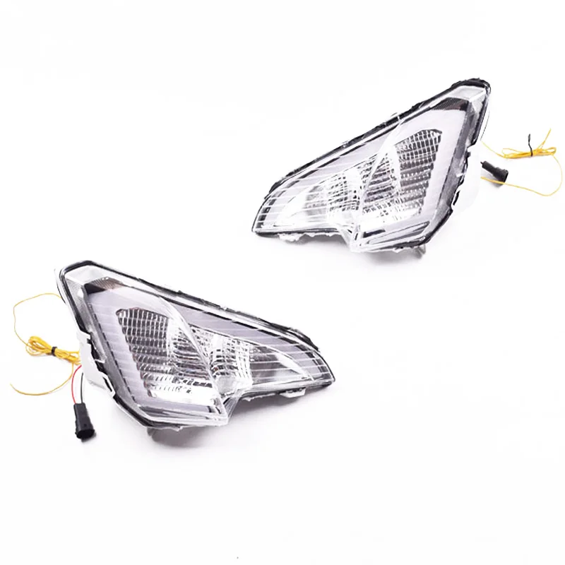 

Car LED Daytime Running Light Yellow Turn Signal Function Waterproof ABS 12V Car DRL Fog Lamp for Ford EcoSport 2018 2019