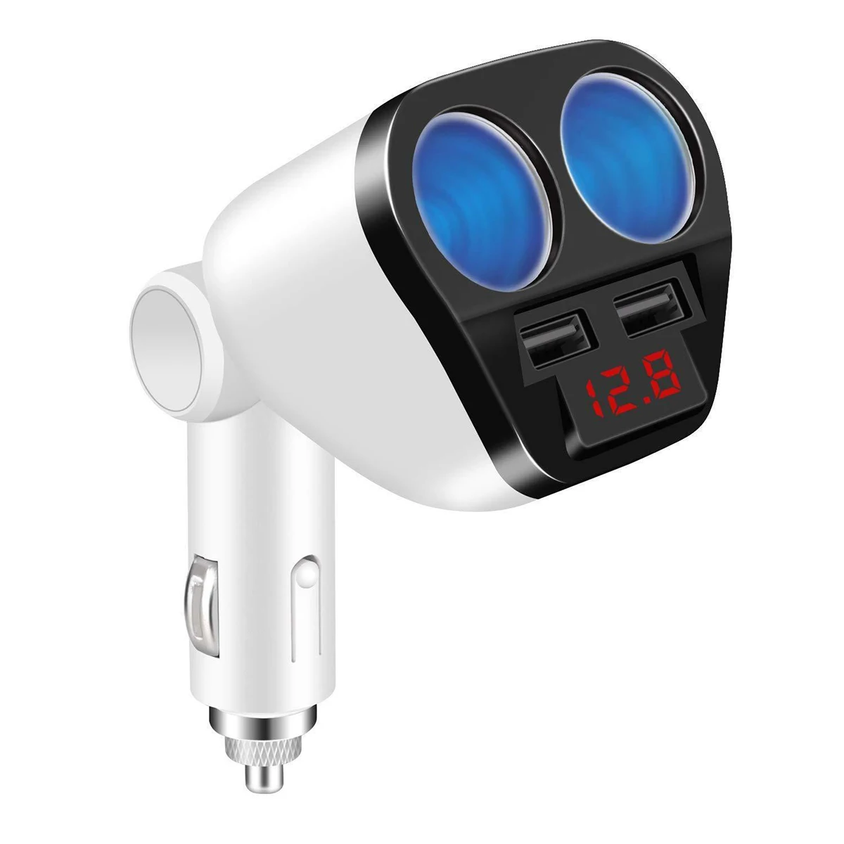 

Car Charger Dual Cigarette Lighter Socket Splitter Adapter Voltage LED Digital Display Dual USB Chargers For 12-24V Car SUV
